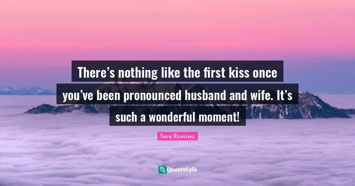 There’s nothing like the first kiss once you’ve been pronounced husband and wife. It’s such a wonderful moment!