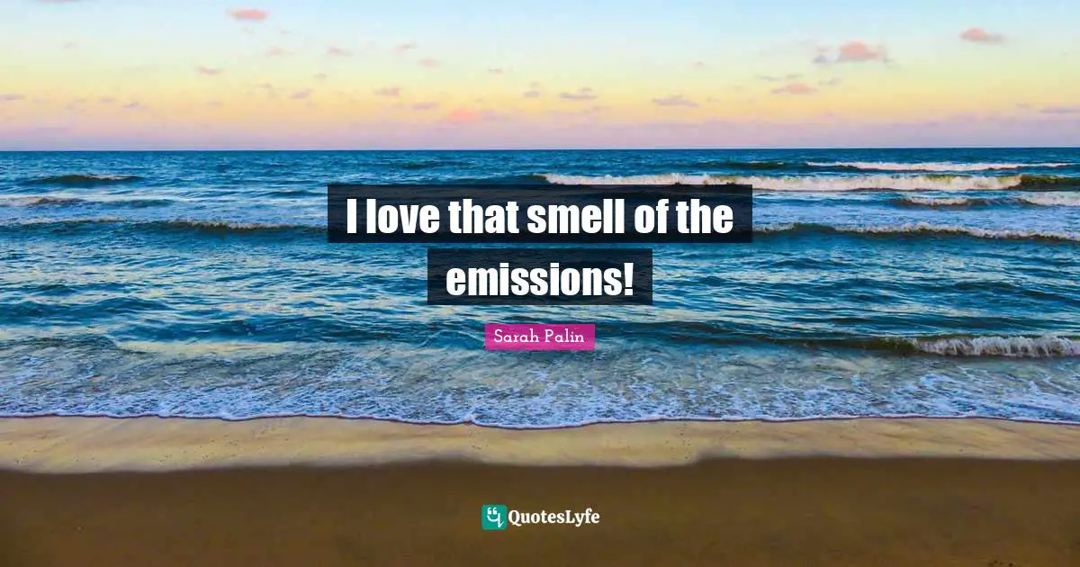 I love that smell of the emissions!