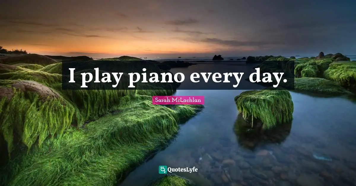 I play piano every day.