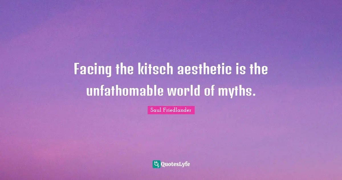 Facing the kitsch aesthetic is the unfathomable world of myths.