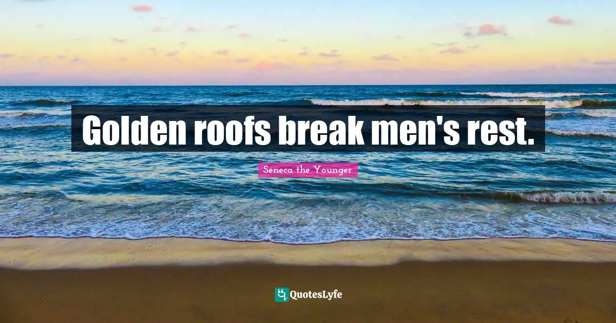 Golden roofs break men's rest.