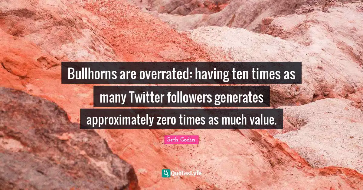 Bullhorns are overrated: having ten times as many Twitter followers generates approximately zero times as much value.