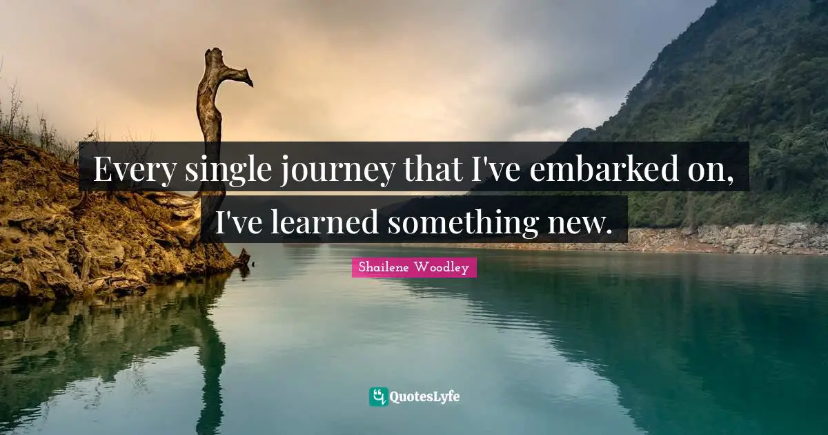Shailene Woodley Quotes: "Every single journey that I've embarked on, I've learned something new."