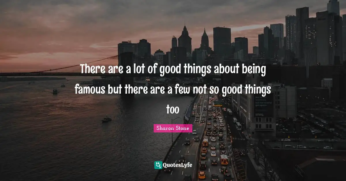 There are a lot of good things about being famous but there are a few not so good things too