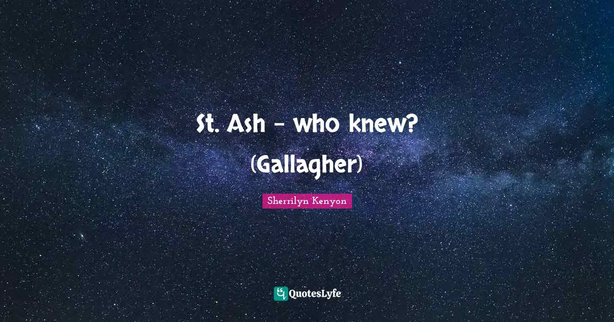 St. Ash – who knew? (Gallagher)