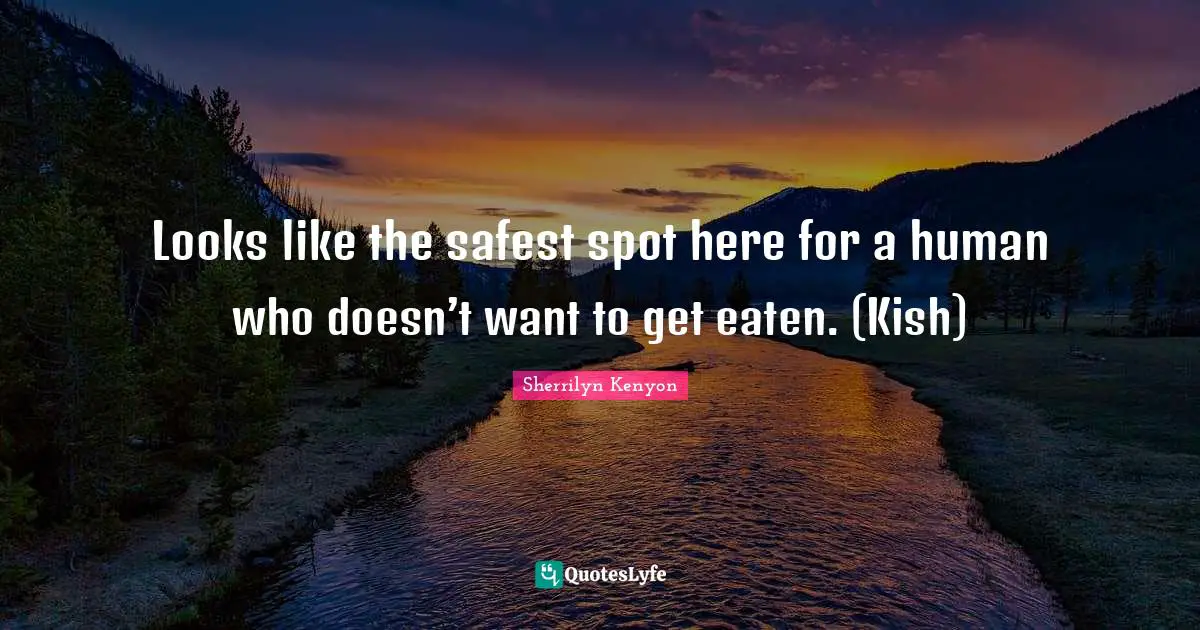 Looks like the safest spot here for a human who doesn’t want to get eaten. (Kish)