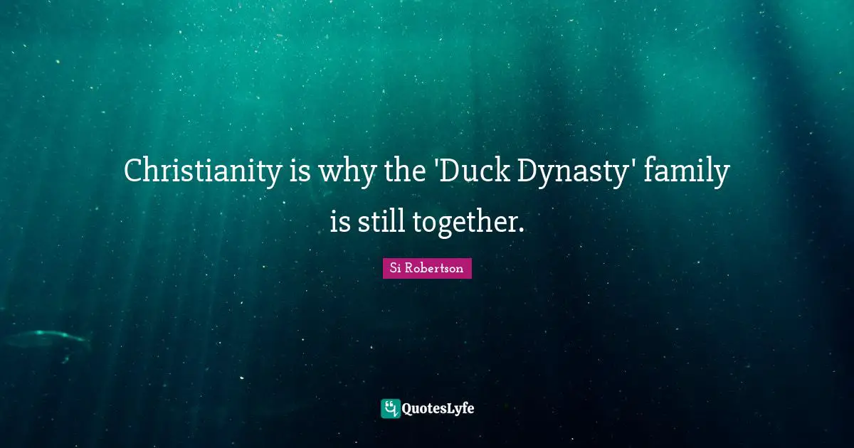 Christianity is why the 'Duck Dynasty' family is still together.