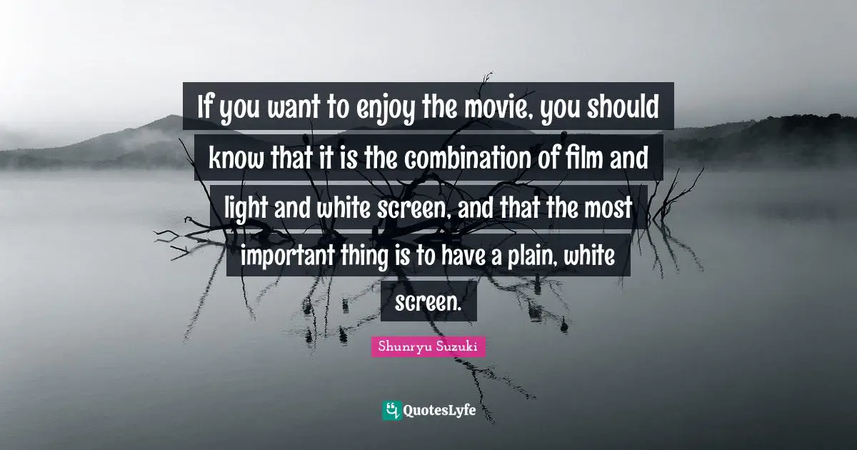 If you want to enjoy the movie, you should know that it is the combination of film and light and white screen, and that the most important thing is to have a plain, white screen.