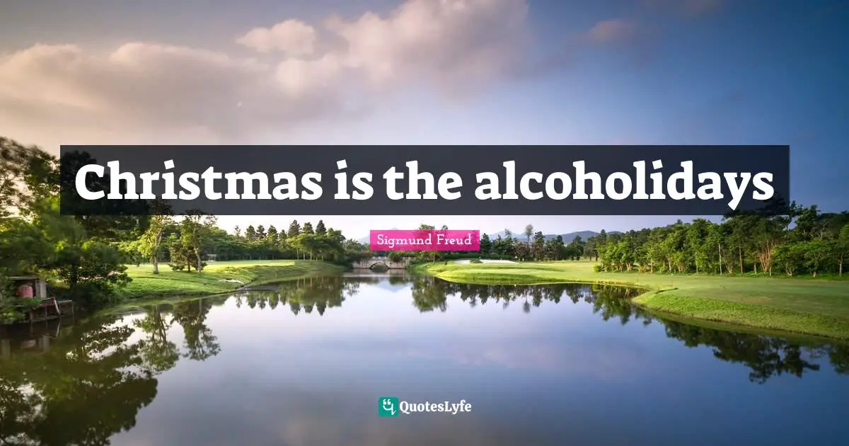Christmas is the alcoholidays