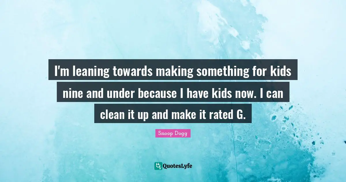 I'm leaning towards making something for kids nine and under because I have kids now. I can clean it up and make it rated G.