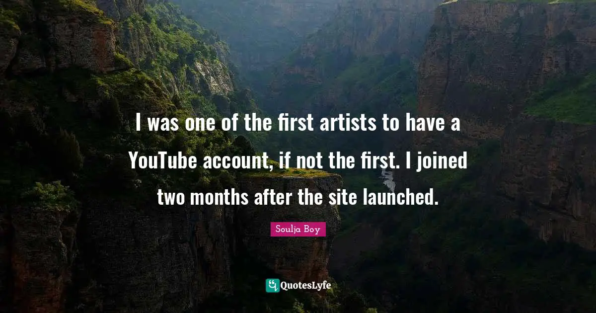 I was one of the first artists to have a YouTube account, if not the first. I joined two months after the site launched.