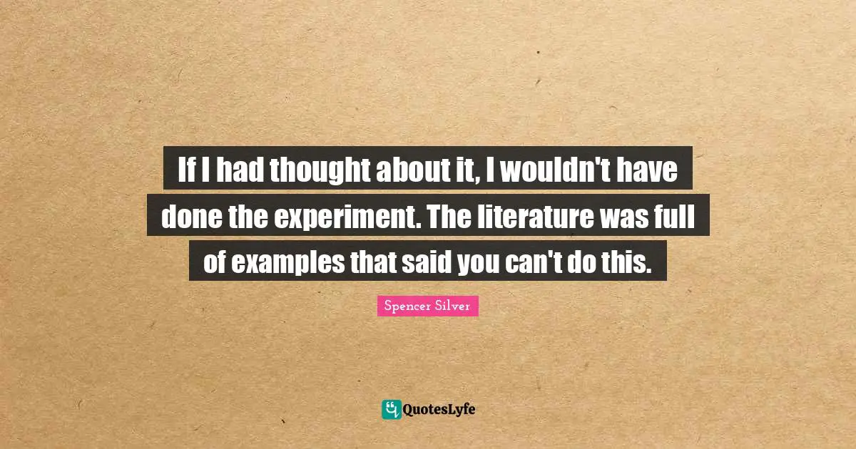 If I had thought about it, I wouldn't have done the experiment. The literature was full of examples that said you can't do this.