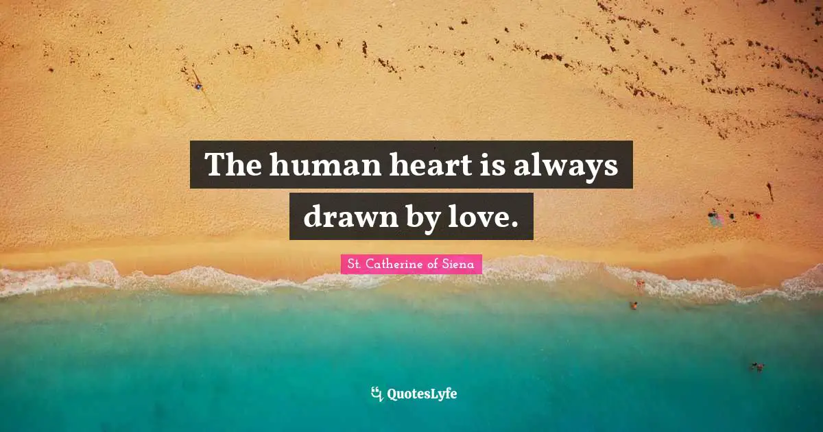 The human heart is always drawn by love.
