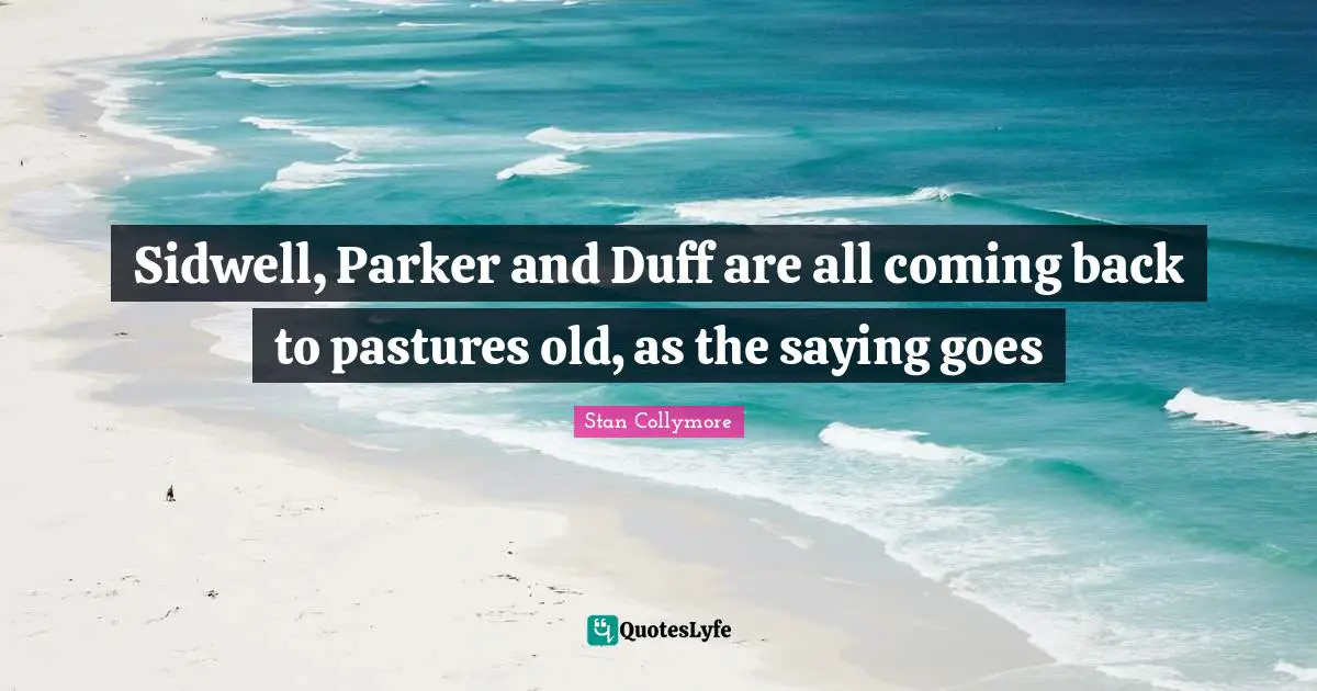 Sidwell, Parker and Duff are all coming back to pastures old, as the saying goes