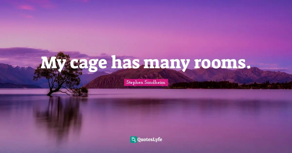My cage has many rooms.