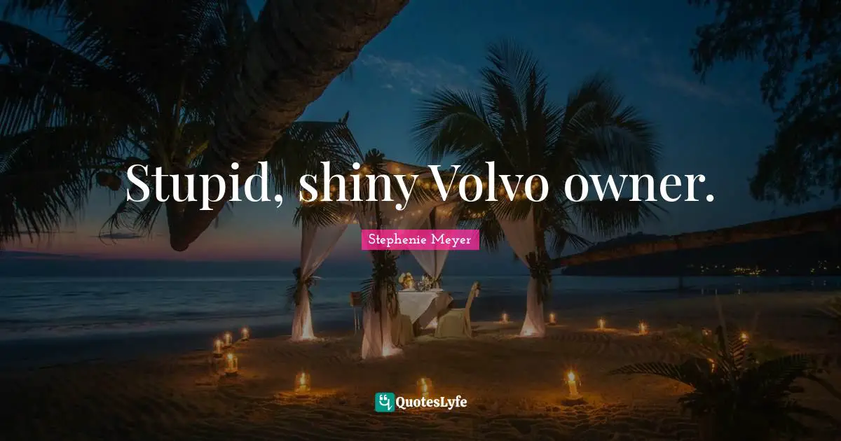 Owners Quotes: "Stupid, shiny Volvo owner."