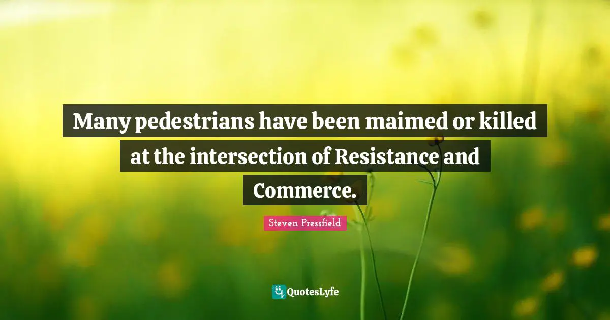 Many pedestrians have been maimed or killed at the intersection of Resistance and Commerce.