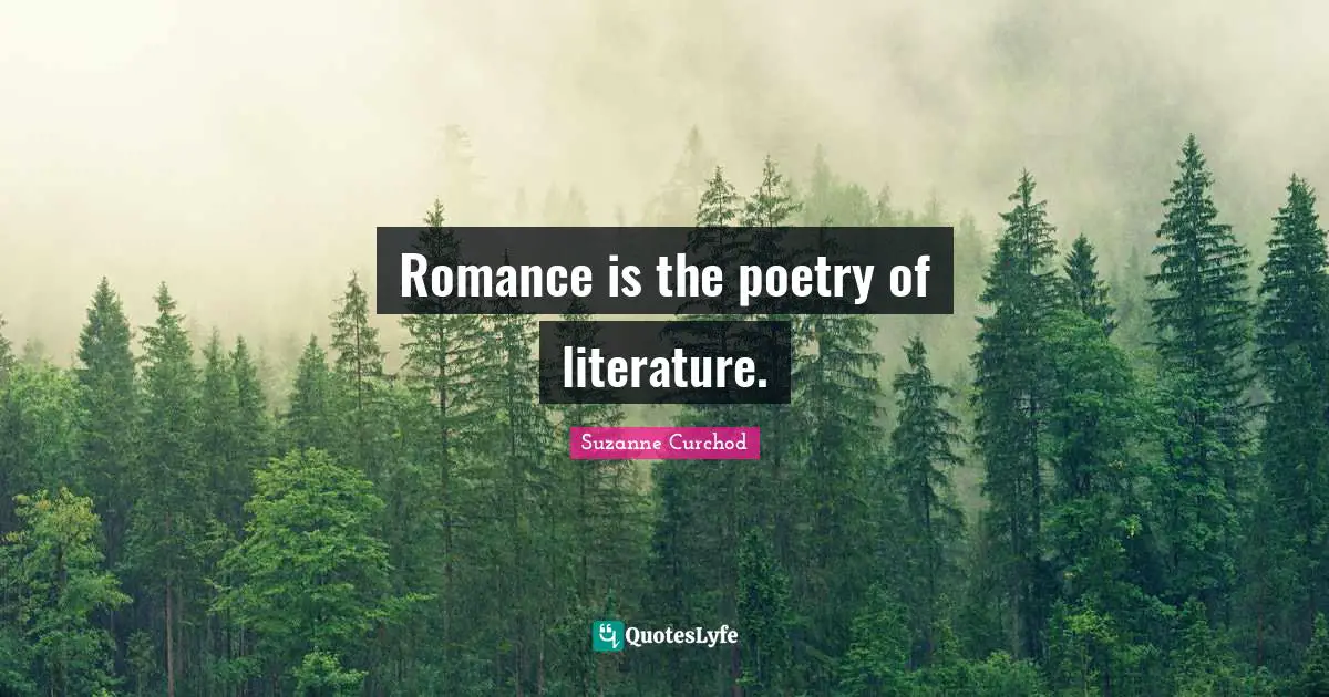 Romance is the poetry of literature.