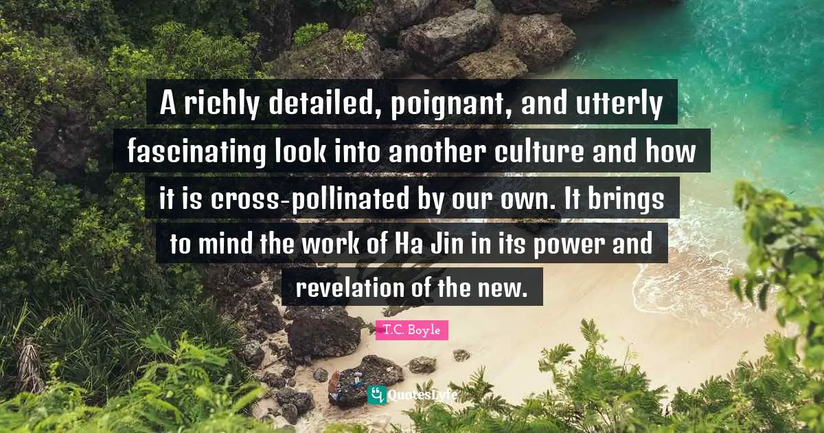 A richly detailed, poignant, and utterly fascinating look into another culture and how it is cross-pollinated by our own. It brings to mind the work of Ha Jin in its power and revelation of the new.