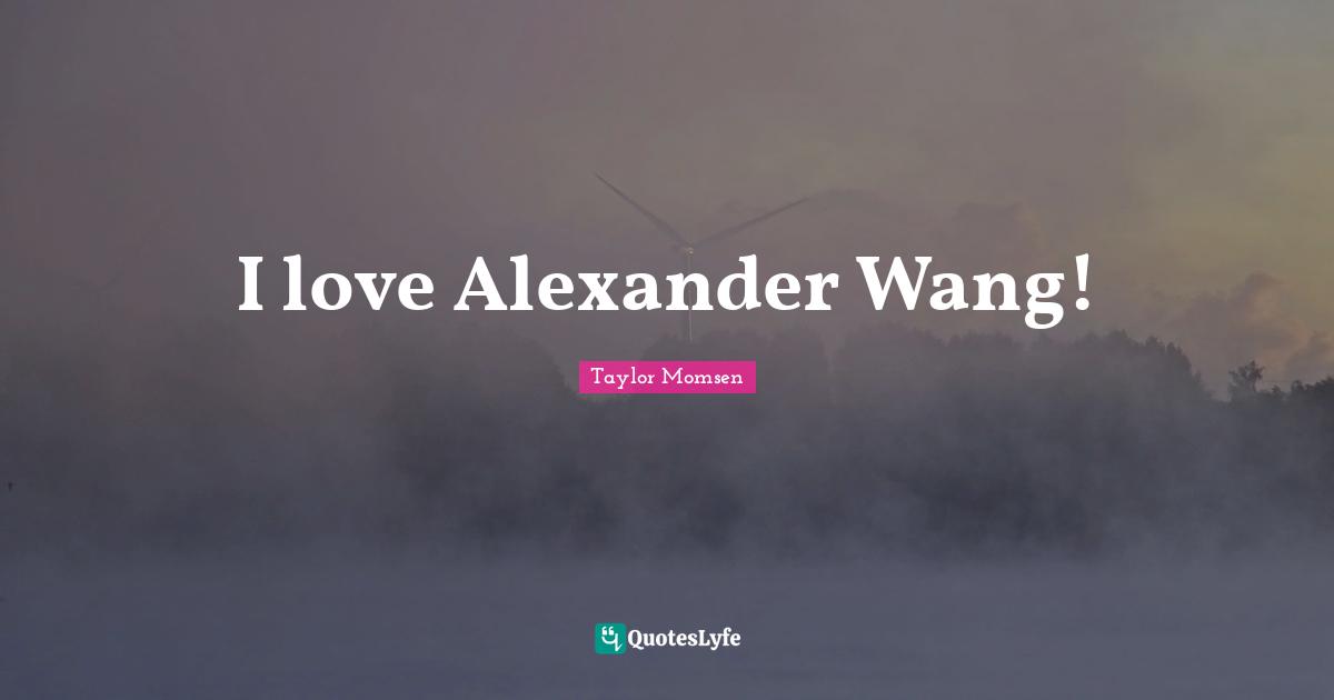 I love Alexander Wang!