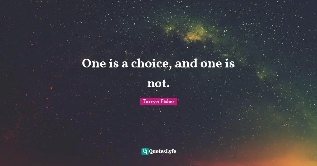 One is a choice, and one is not.