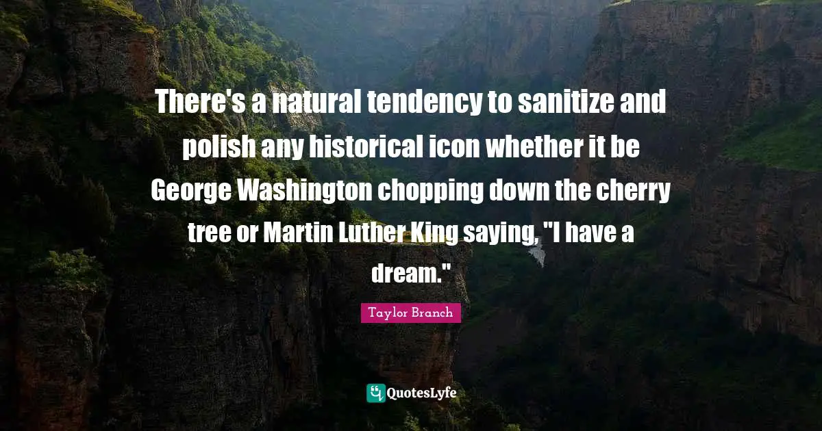 There's a natural tendency to sanitize and polish any historical icon whether it be George Washington chopping down the cherry tree or Martin Luther King saying, "I have a dream."