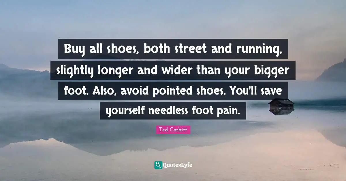 Buy all shoes, both street and running, slightly longer and wider than your bigger foot. Also, avoid pointed shoes. You'll save yourself needless foot pain.