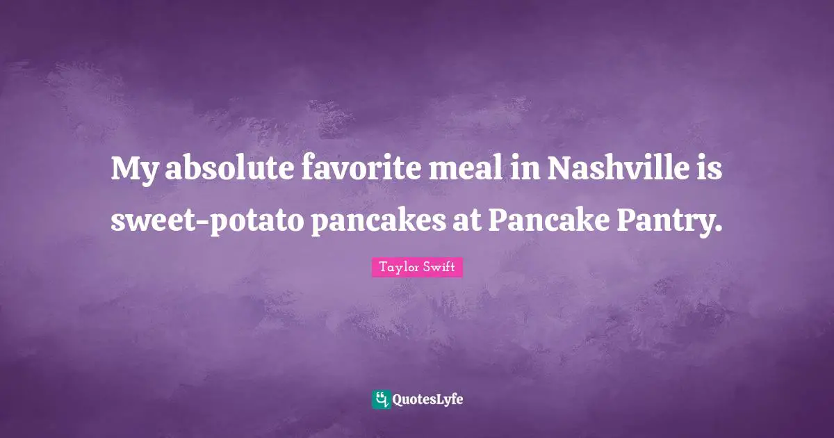 My absolute favorite meal in Nashville is sweet-potato pancakes at Pancake Pantry.