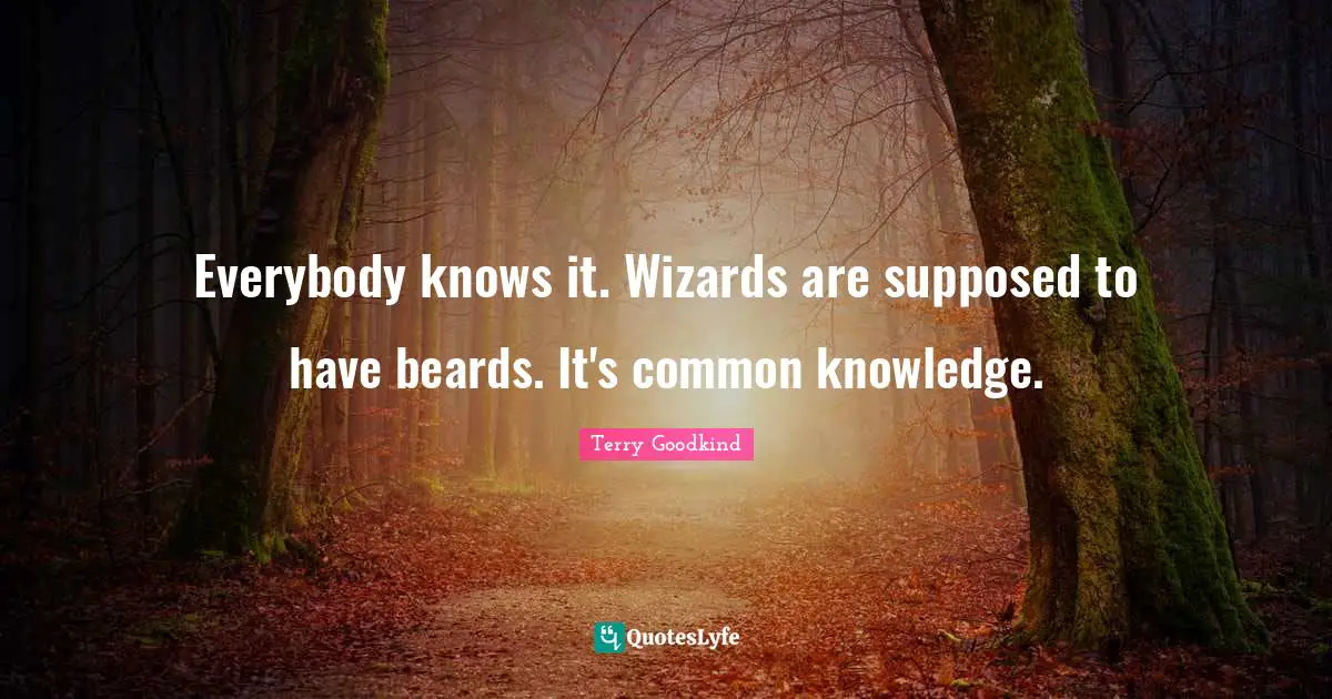 Everybody knows it. Wizards are supposed to have beards. It's common knowledge.
