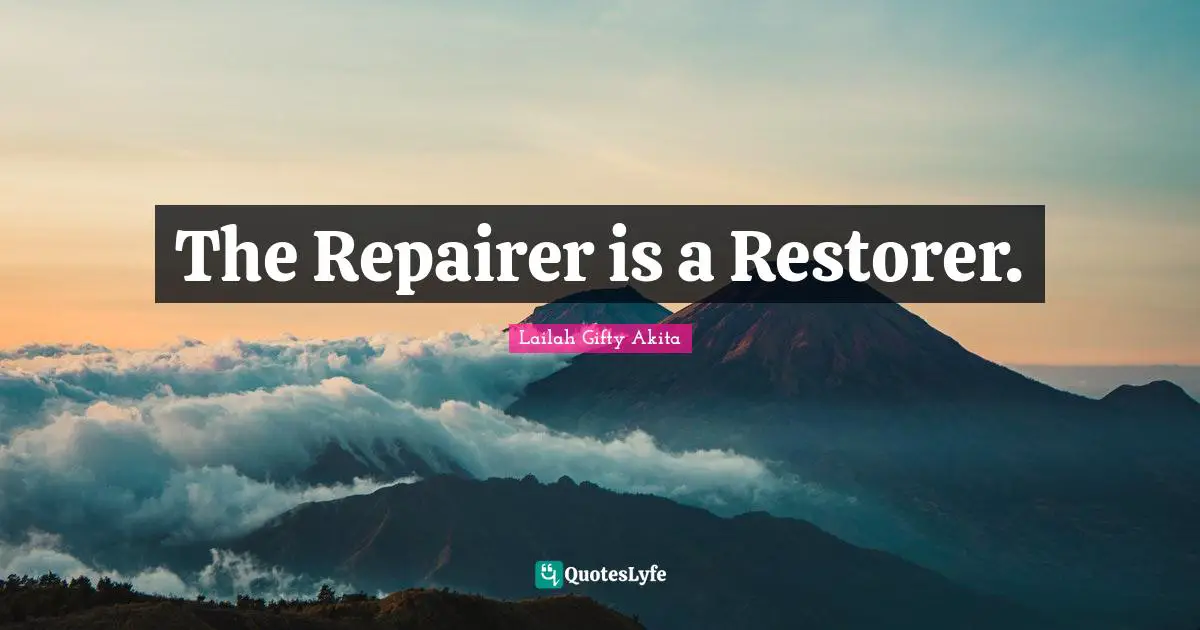 The Repairer is a Restorer.