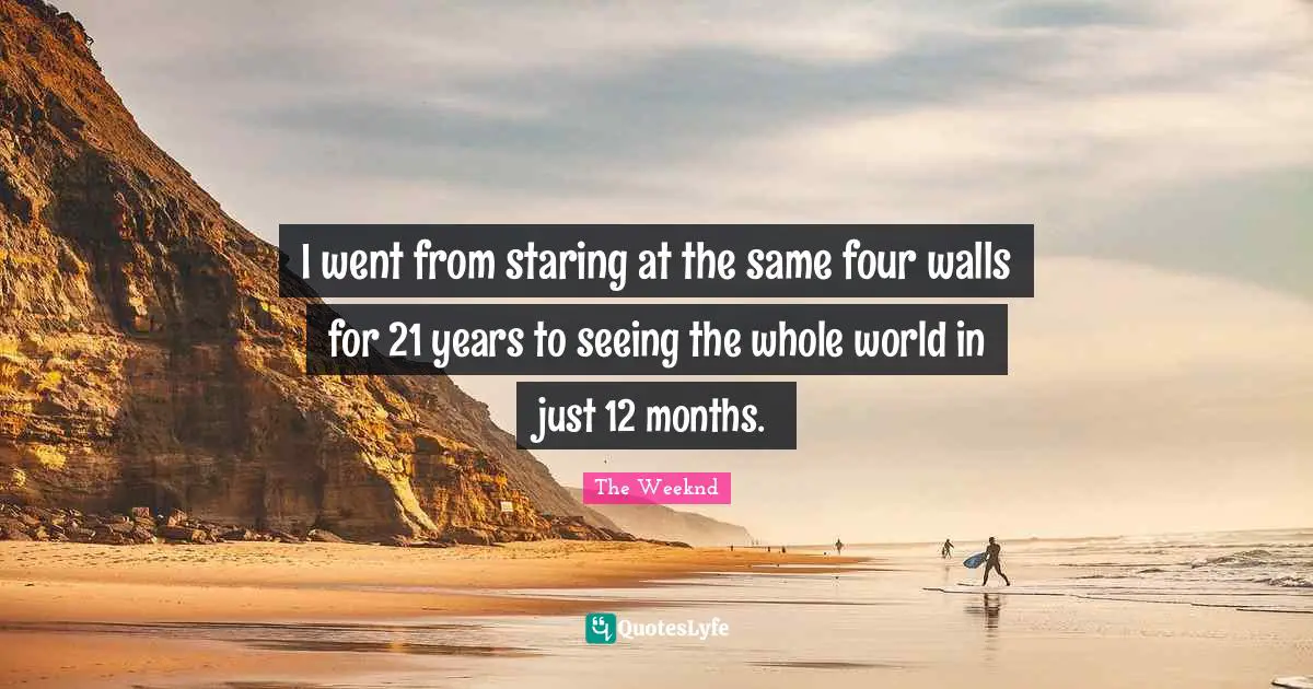 I went from staring at the same four walls for 21 years to seeing the whole world in just 12 months.