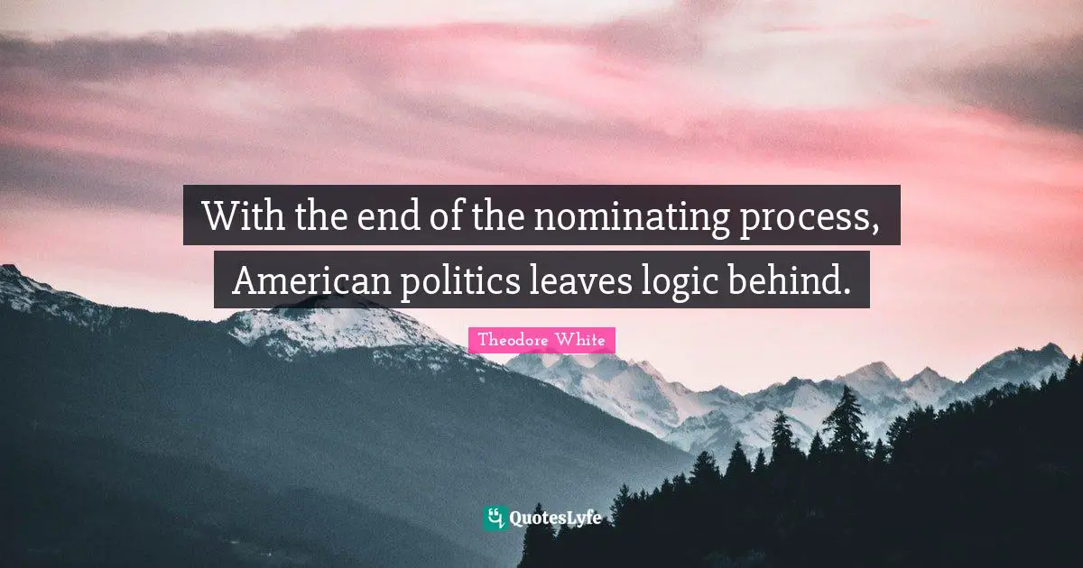 With the end of the nominating process, American politics leaves logic behind.