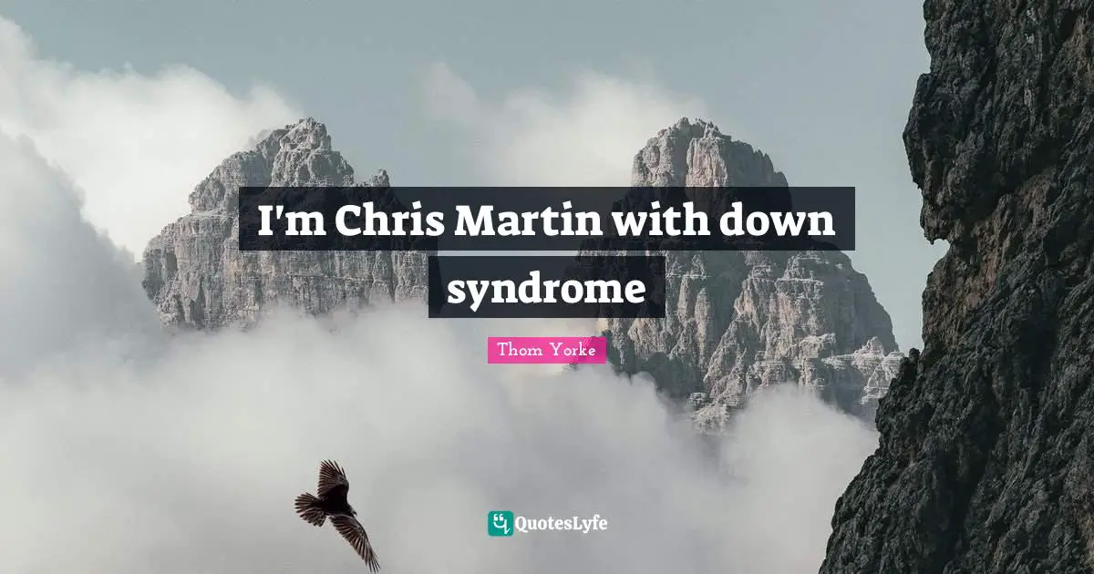 I'm Chris Martin with down syndrome