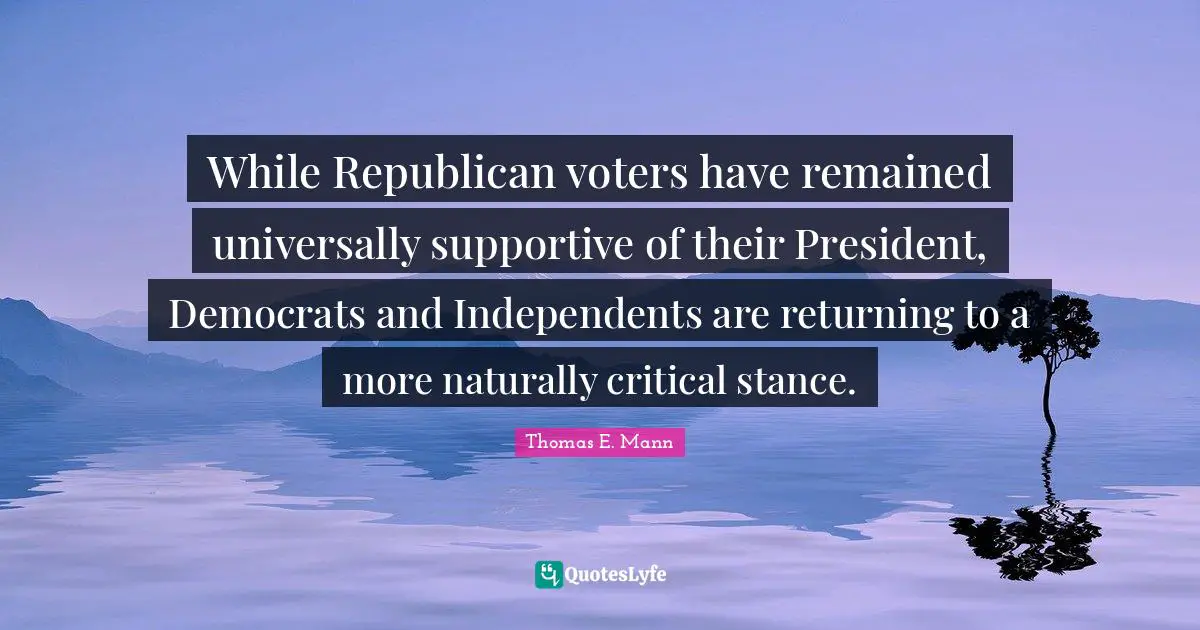 While Republican voters have remained universally supportive of their President, Democrats and Independents are returning to a more naturally critical stance.