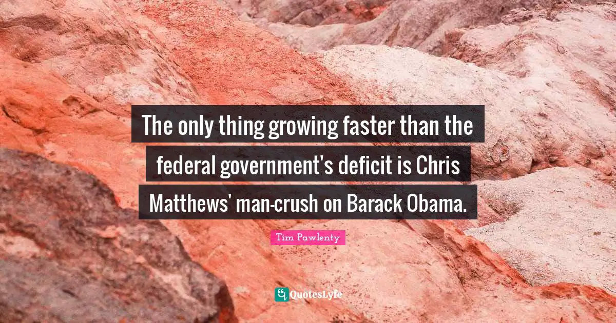 The only thing growing faster than the federal government's deficit is Chris Matthews' man-crush on Barack Obama.