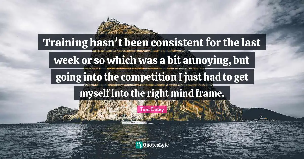 Training hasn't been consistent for the last week or so which was a bit annoying, but going into the competition I just had to get myself into the right mind frame.
