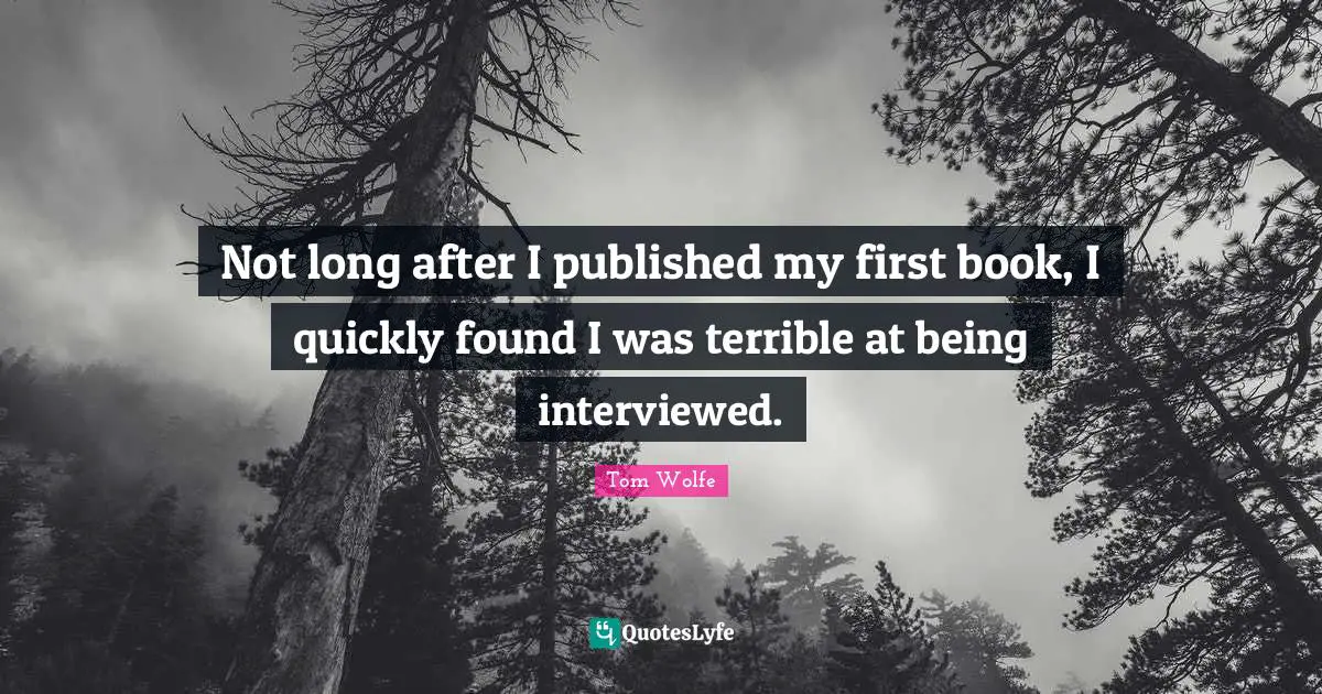 Not long after I published my first book, I quickly found I was terrible at being interviewed.