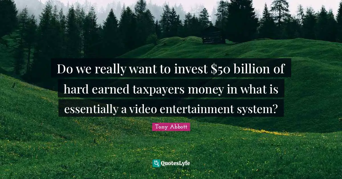 Do we really want to invest $50 billion of hard earned taxpayers money in what is essentially a video entertainment system?