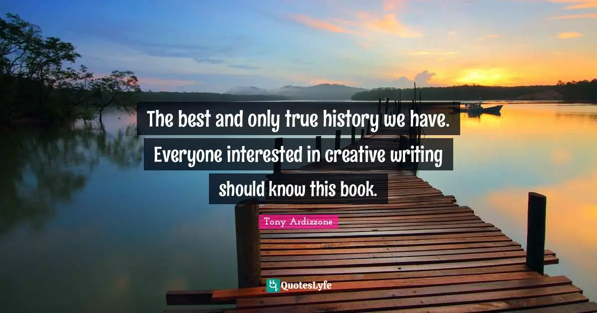 The best and only true history we have. Everyone interested in creative writing should know this book.