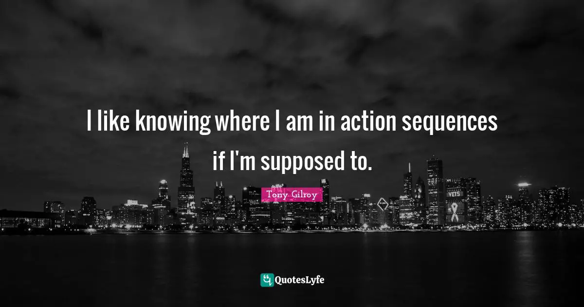 I like knowing where I am in action sequences if I'm supposed to.