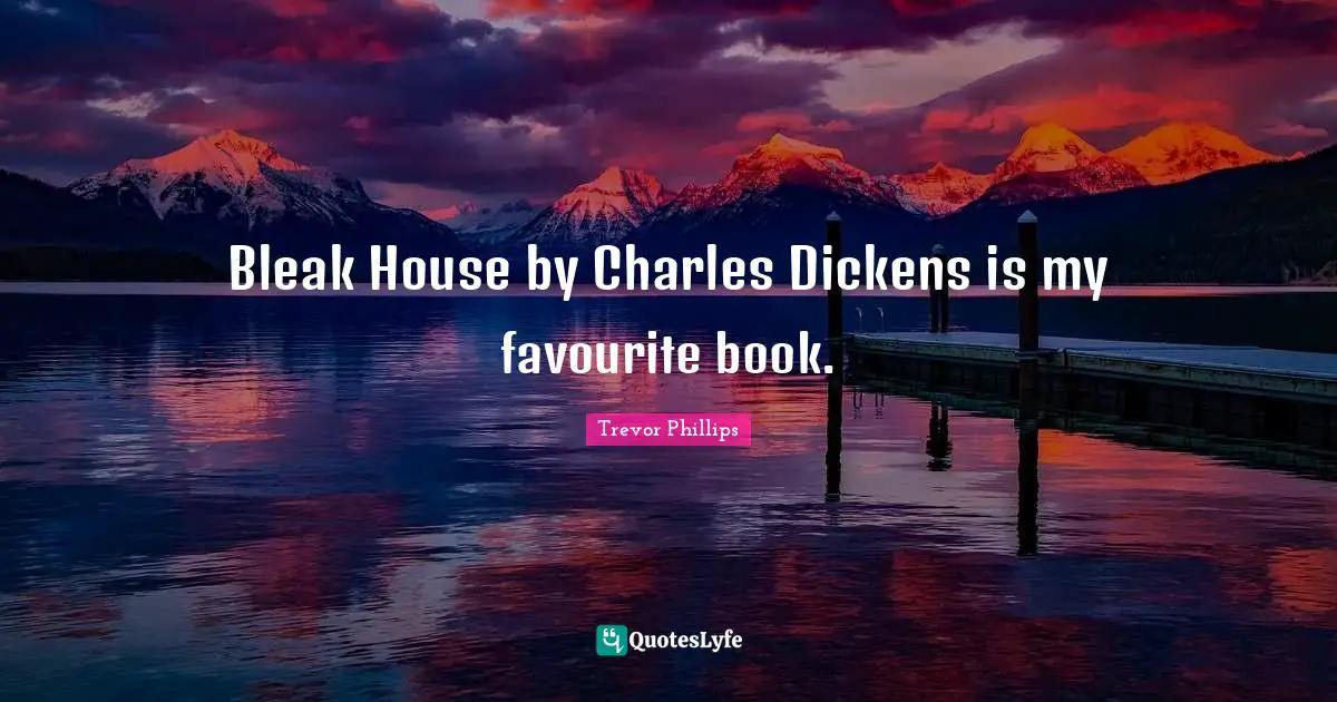 Bleak House by Charles Dickens is my favourite book.