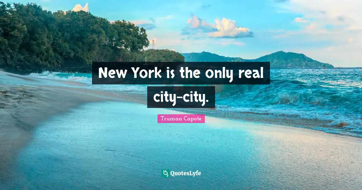New York is the only real city-city.