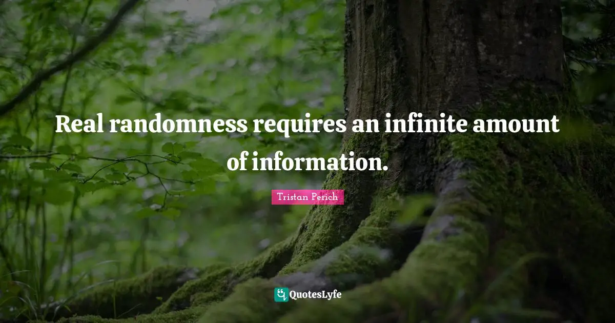 Real randomness requires an infinite amount of information.