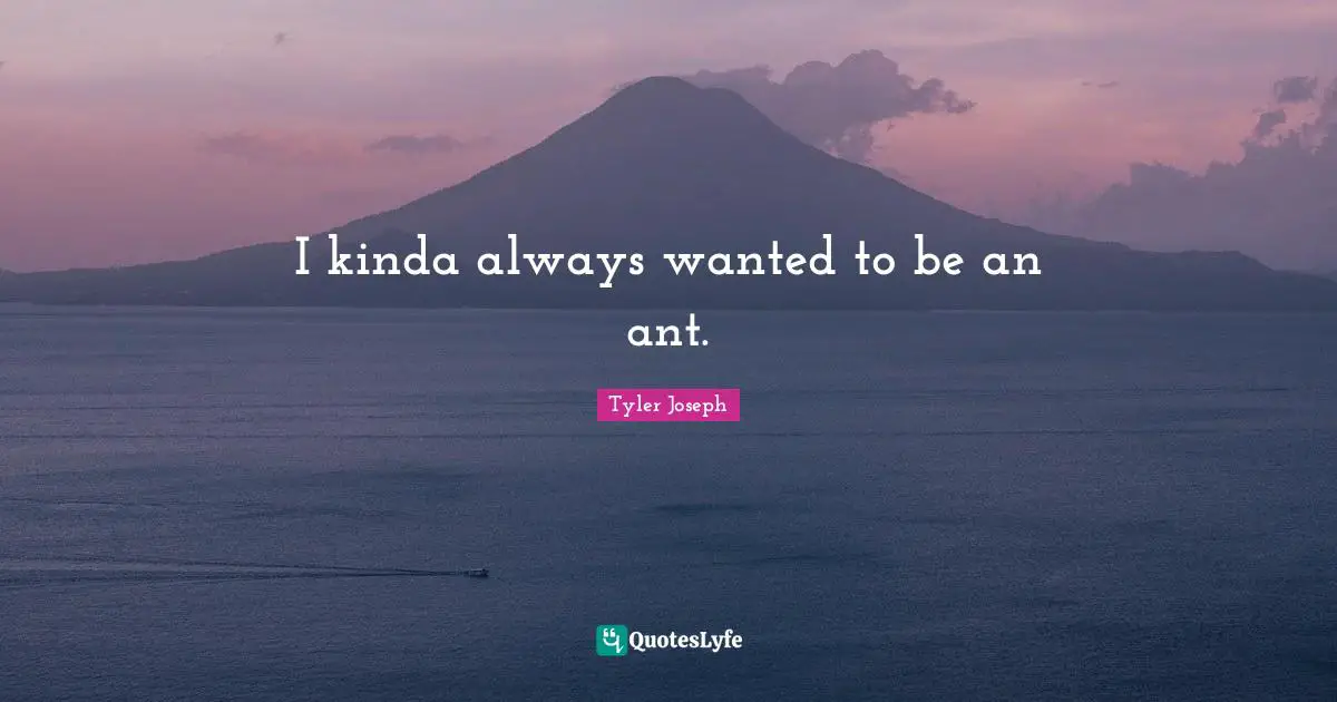 Wanted Quotes: "I kinda always wanted to be an ant."