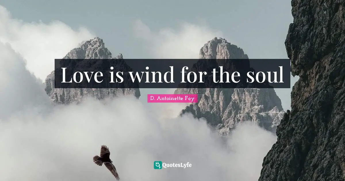 Love is wind for the soul