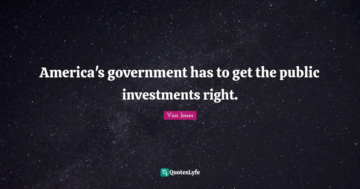 America's government has to get the public investments right.
