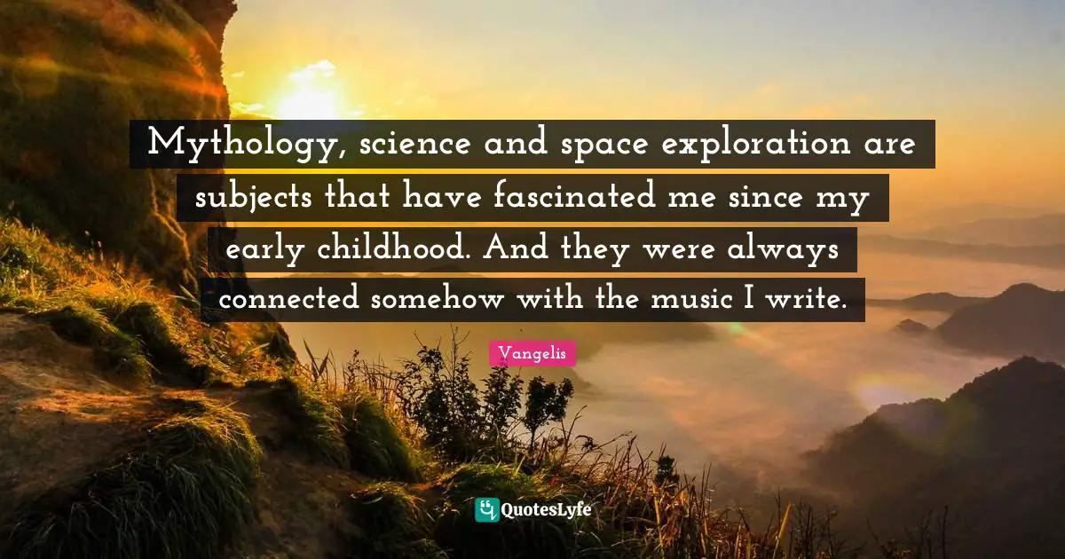 Mythology, science and space exploration are subjects that have fascinated me since my early childhood. And they were always connected somehow with the music I write.