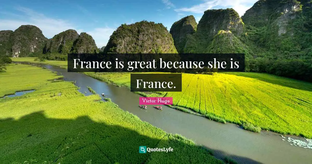 France is great because she is France.