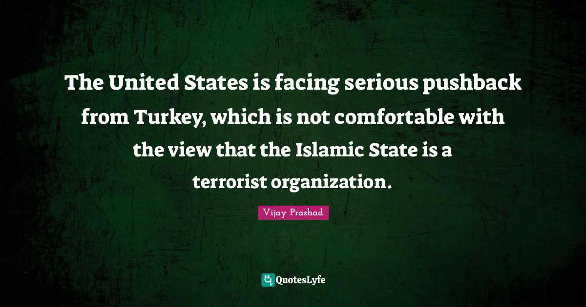 The United States is facing serious pushback from Turkey, which is not comfortable with the view that the Islamic State is a terrorist organization.