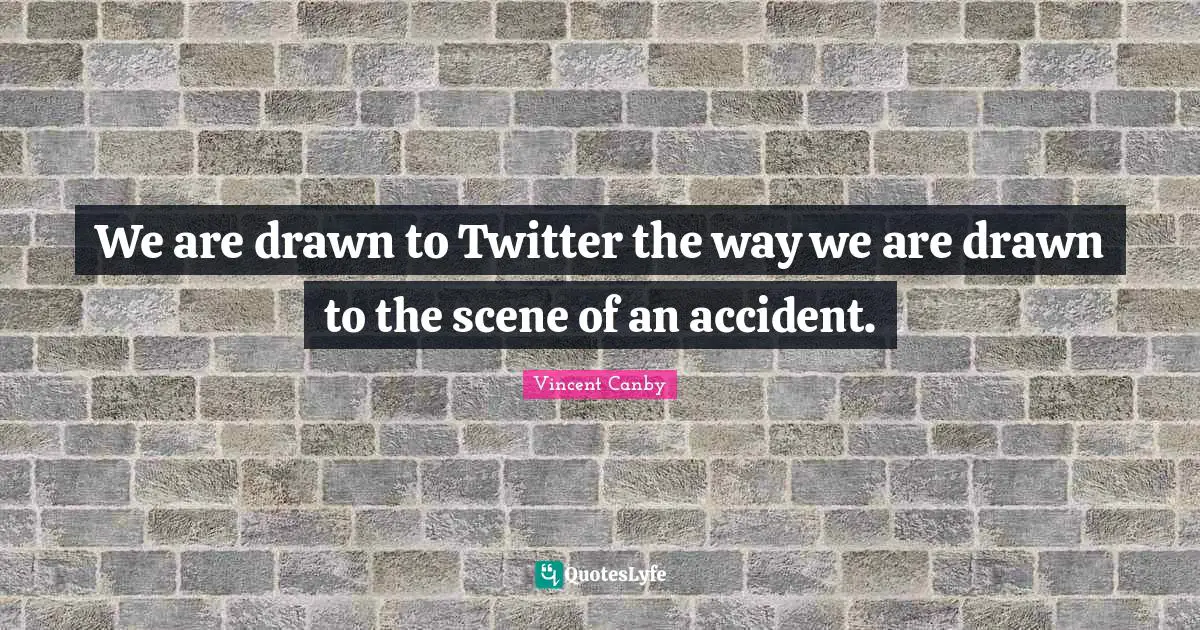 We are drawn to Twitter the way we are drawn to the scene of an accident.